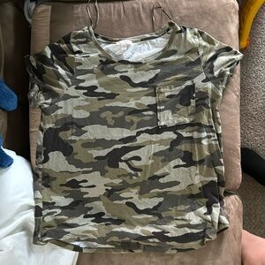 Elaine rose camp short sleeved top size 1x